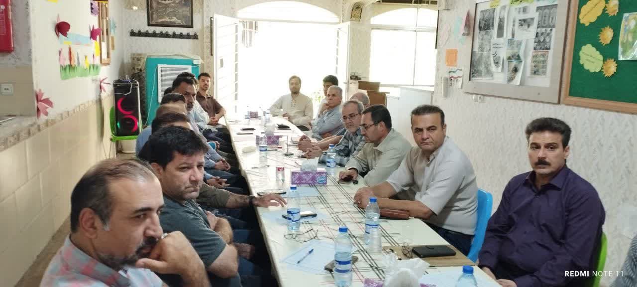 اولین جلسه شورای دبیران آموزشگاه ۲۷تیر ماه ۱۴۰۴